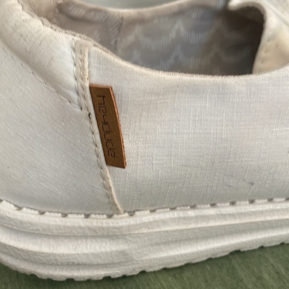 Hey Dude Wendy Shoes Sz 10 Chambray White - Picture 4 of 8